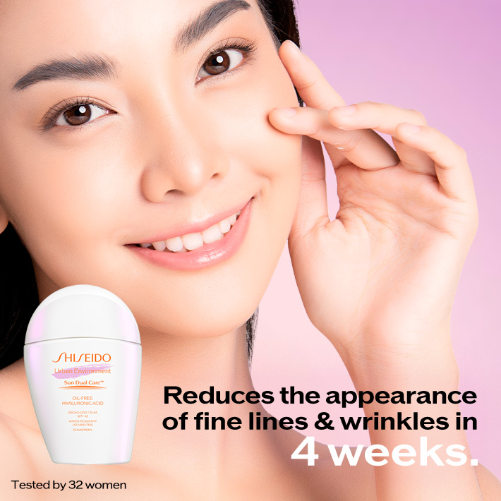 Reduces the appearance of fine lines & wrinkles in 4 weeks. Tested by 32 women